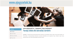 Desktop Screenshot of ejegyzetek.hu