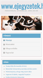 Mobile Screenshot of ejegyzetek.hu