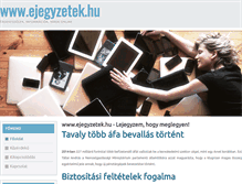 Tablet Screenshot of ejegyzetek.hu